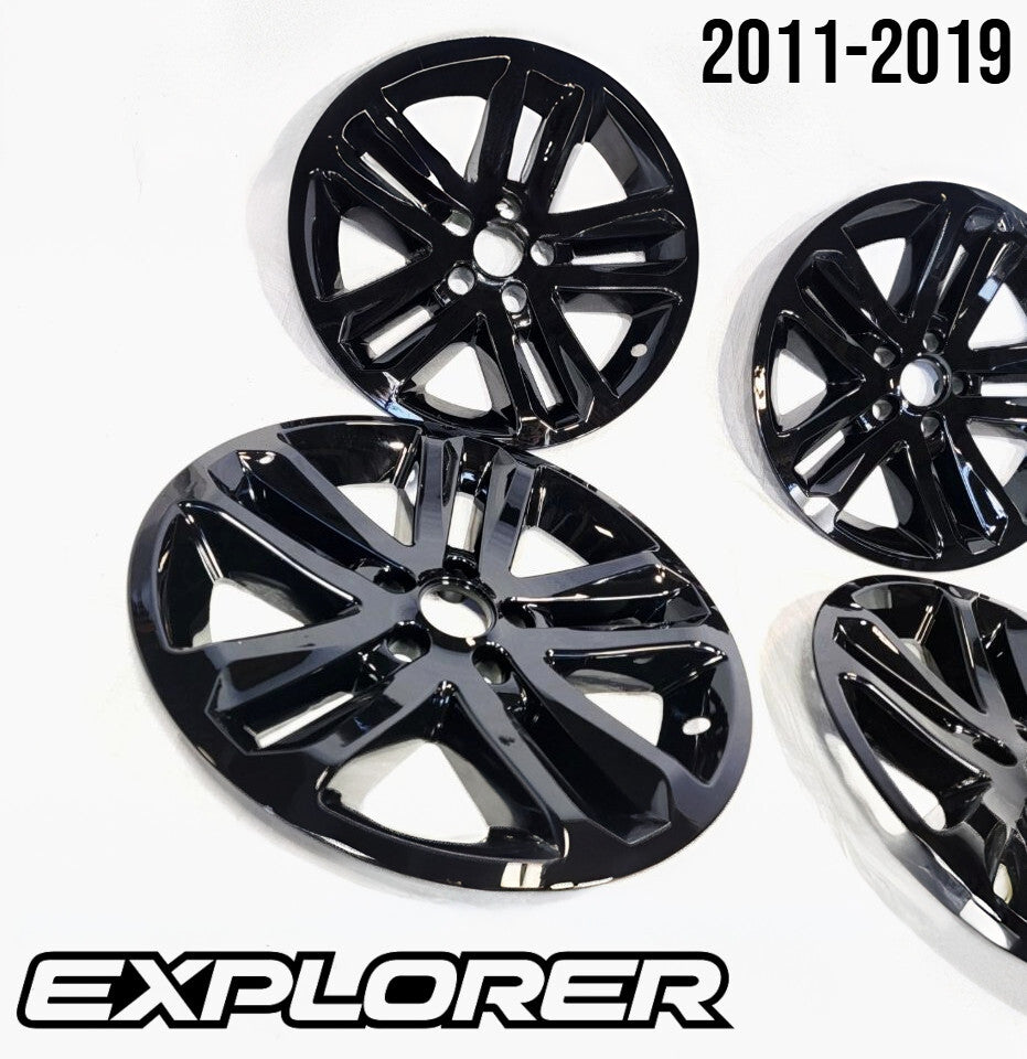 2011-2019 Ford Explorer - WEISIGAO 18" Gloss Black Wheel Skins - Set of 4