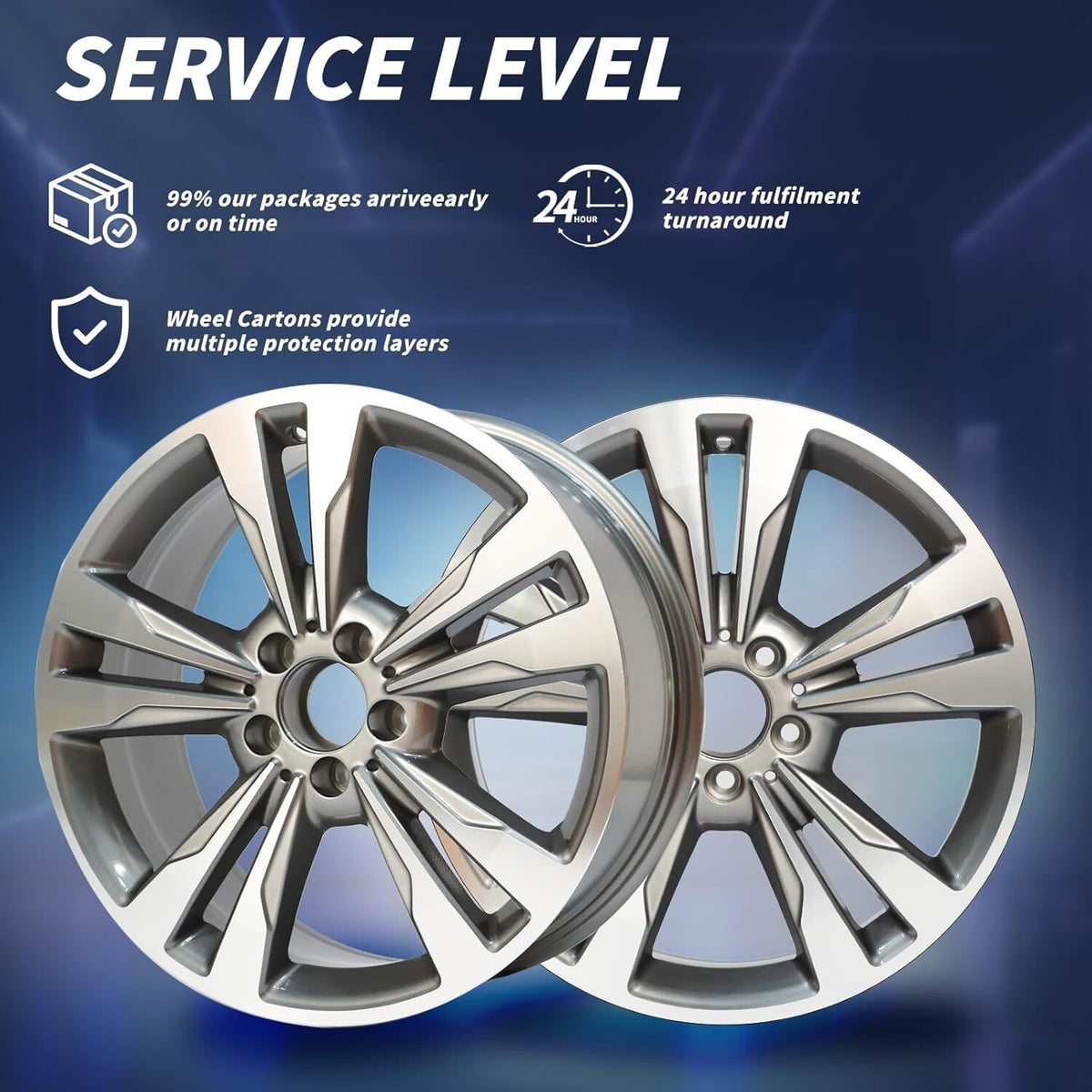 New 18" x 8.5" Alloy OEM Design Wheel for 2014-2016 Mercedes E350 E400 Rim