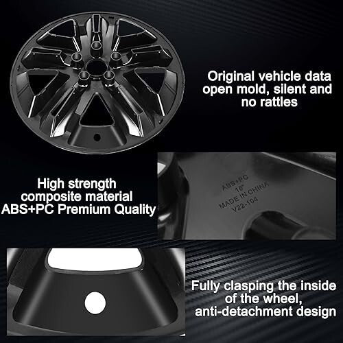 2011-2019 Ford Explorer - WEISIGAO 18" Gloss Black Wheel Skins - Set of 4