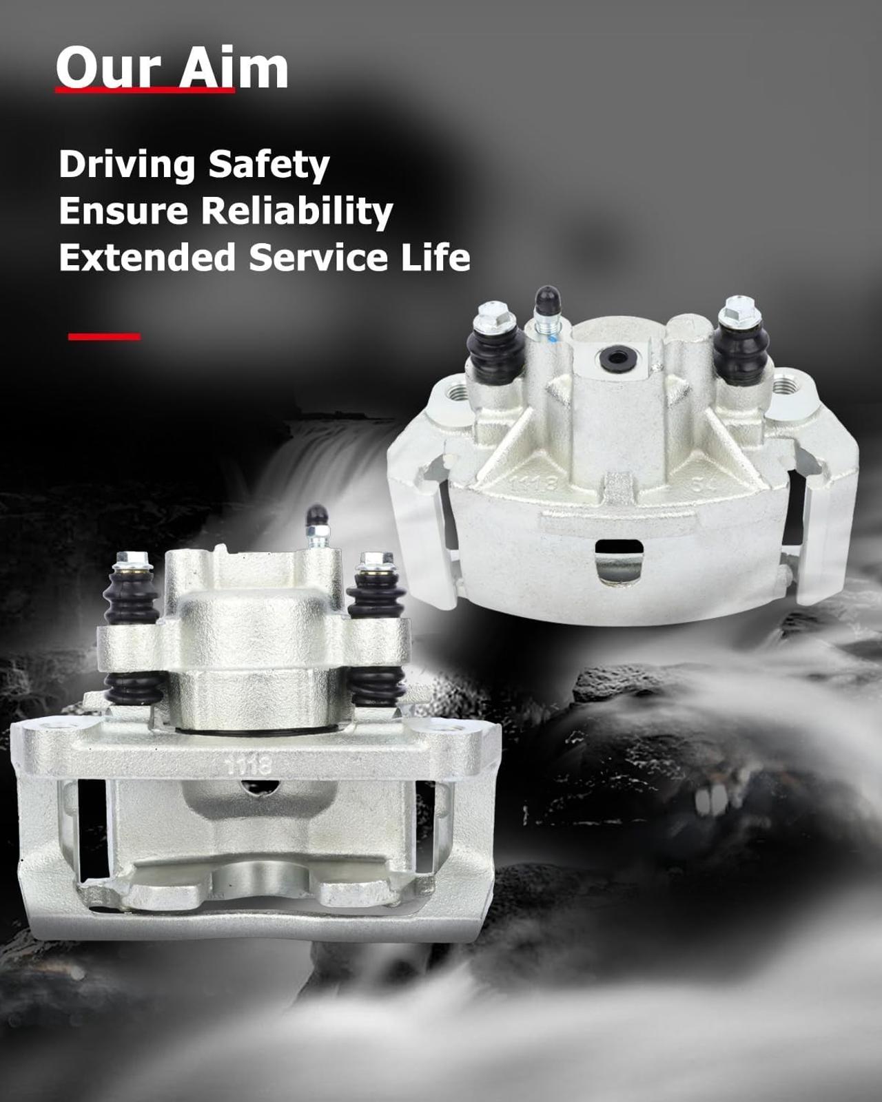 2x Rear Brake Calipers w/Bracket for Dodge Ram 1500 2002-2003 18-B4836 18-B4837