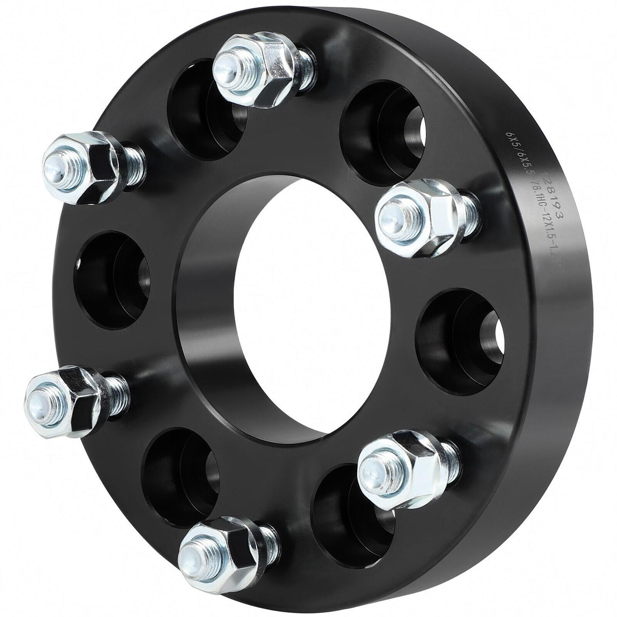 4 Pcs 1.25" 6x5 to 6x5.5 Wheel Adapters 12x1.5 For Chevy GMC 6x127 to 6x139.7