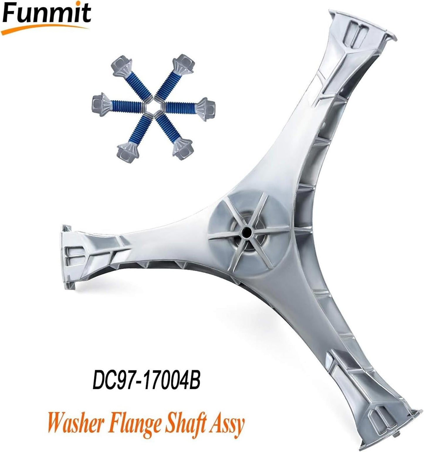 DC97-17004B Washer Flange Shaft Assembly with DC60-40137A Spider Hex Bolt 6 Pack