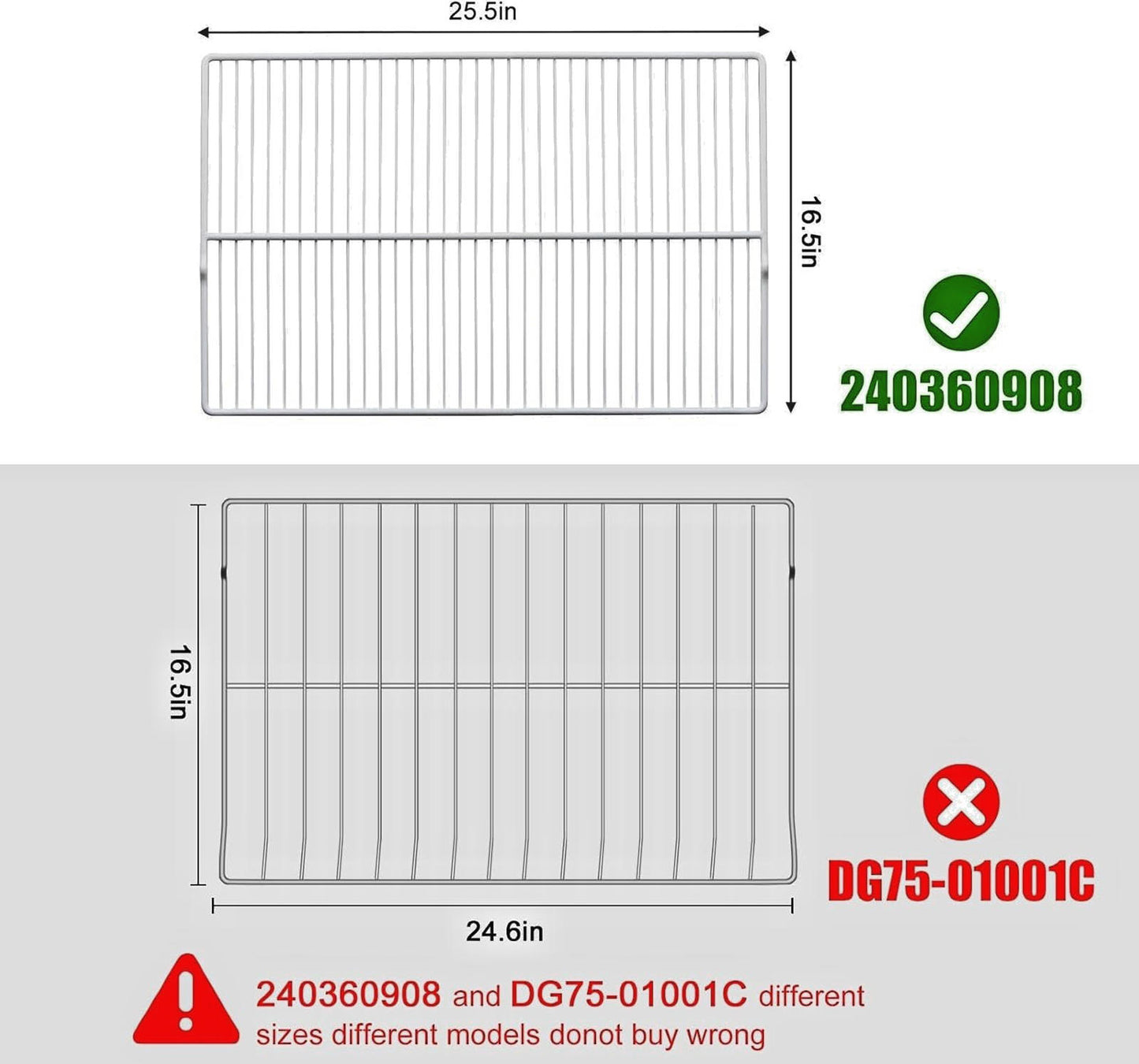 Frigidaire Refrigerator Wire Shelf 240360908 for Frigidaire