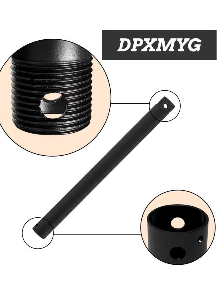 Ceiling Fan Downrod for Use with Quorum Brand Fans-72 Inch Down Rod Length-Noir