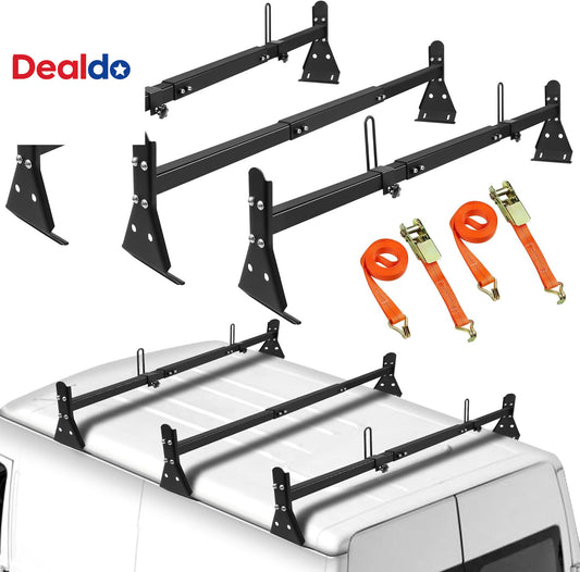 Van Ladder Roof Rack Compatible with Chevy, Ford Adjustable 49"-59"
