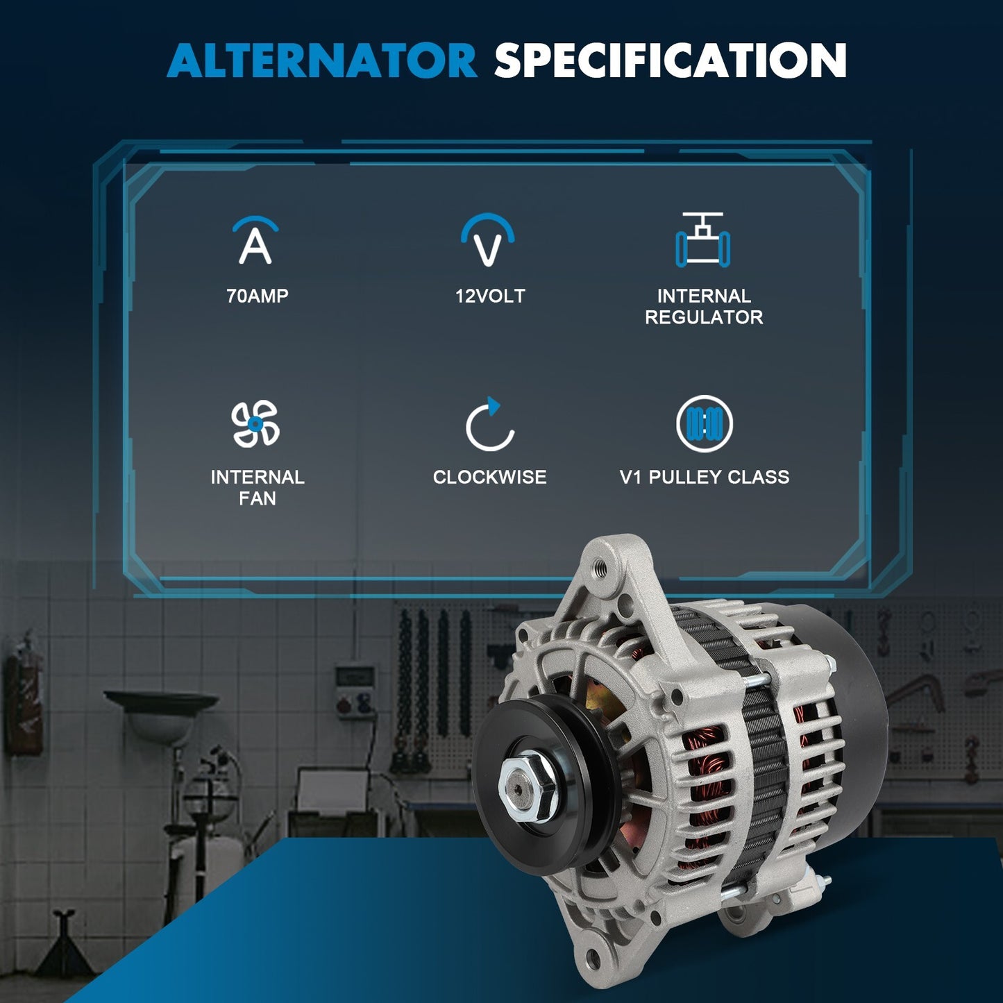 Alternator For Mercruiser Model 3.0 1999-2006 900SC 1999-2002 862030 70A