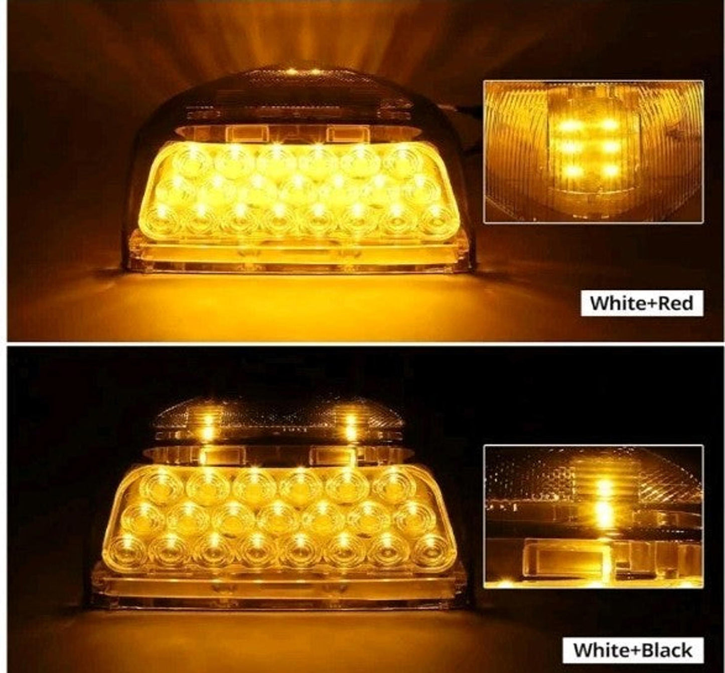 2Pcs for Peterbilt Amber Headlight LED Turn Signal Indicators Running Lights