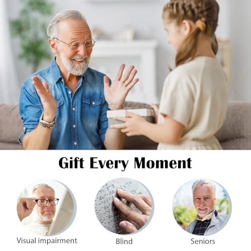 Atomic Talking Watch for Elderly,Blind,Loud Clear English Voice | silver
