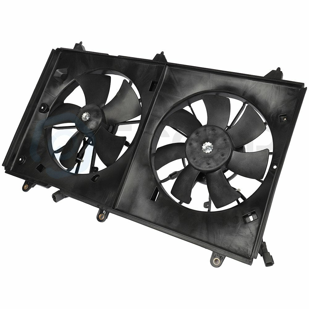 Radiator Condenser Cooling Fan Assembly For 2003 2004 2005-2007 Honda Accord