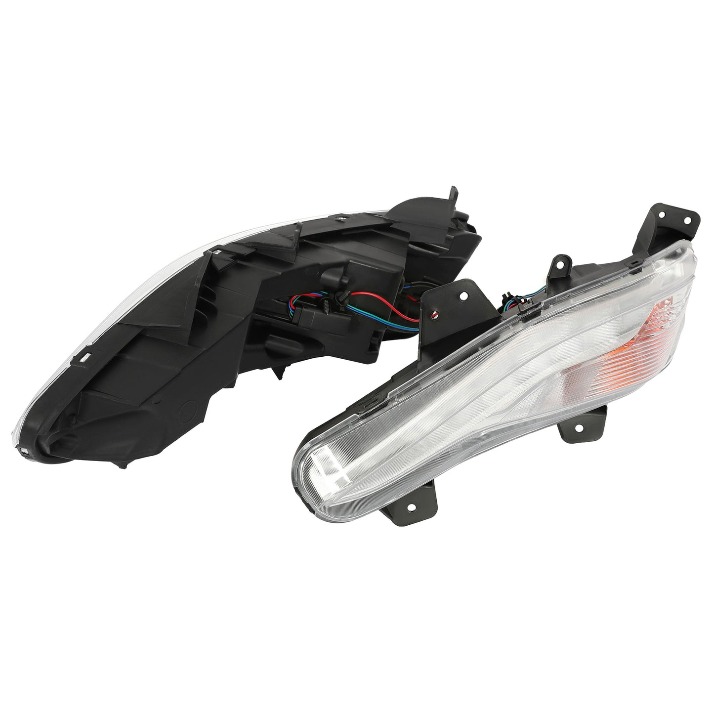 Pair LED Daytime Running Lights Fog Lamp Turn Signal For Chevy Malibu 2019-2023