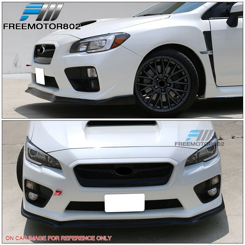 Front Bumper Lip Fits 15-21 Subaru WRX/WRX STI CS Style Gloss Black Splitter 3PC