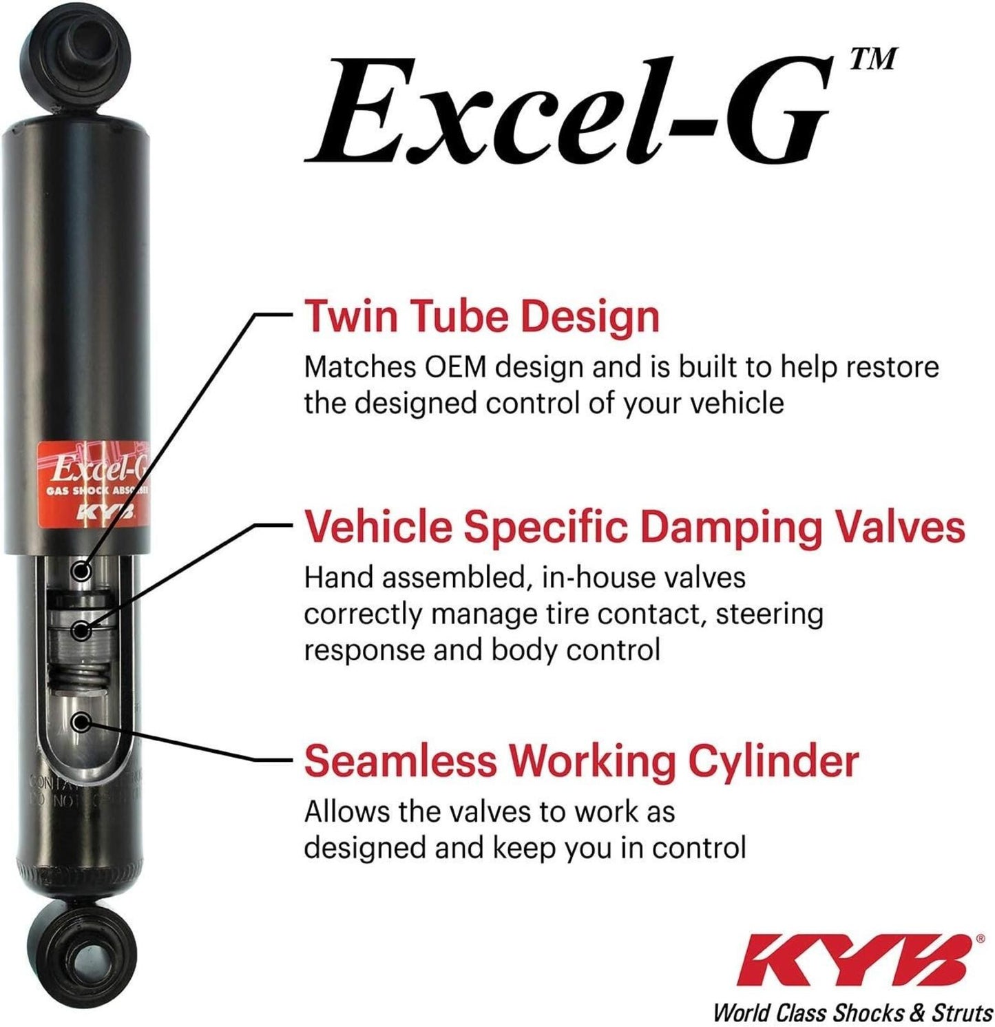 KYB 3440054 Excel-G  SUVs crossovers Jeep Grand Cherokee Dodge Durango