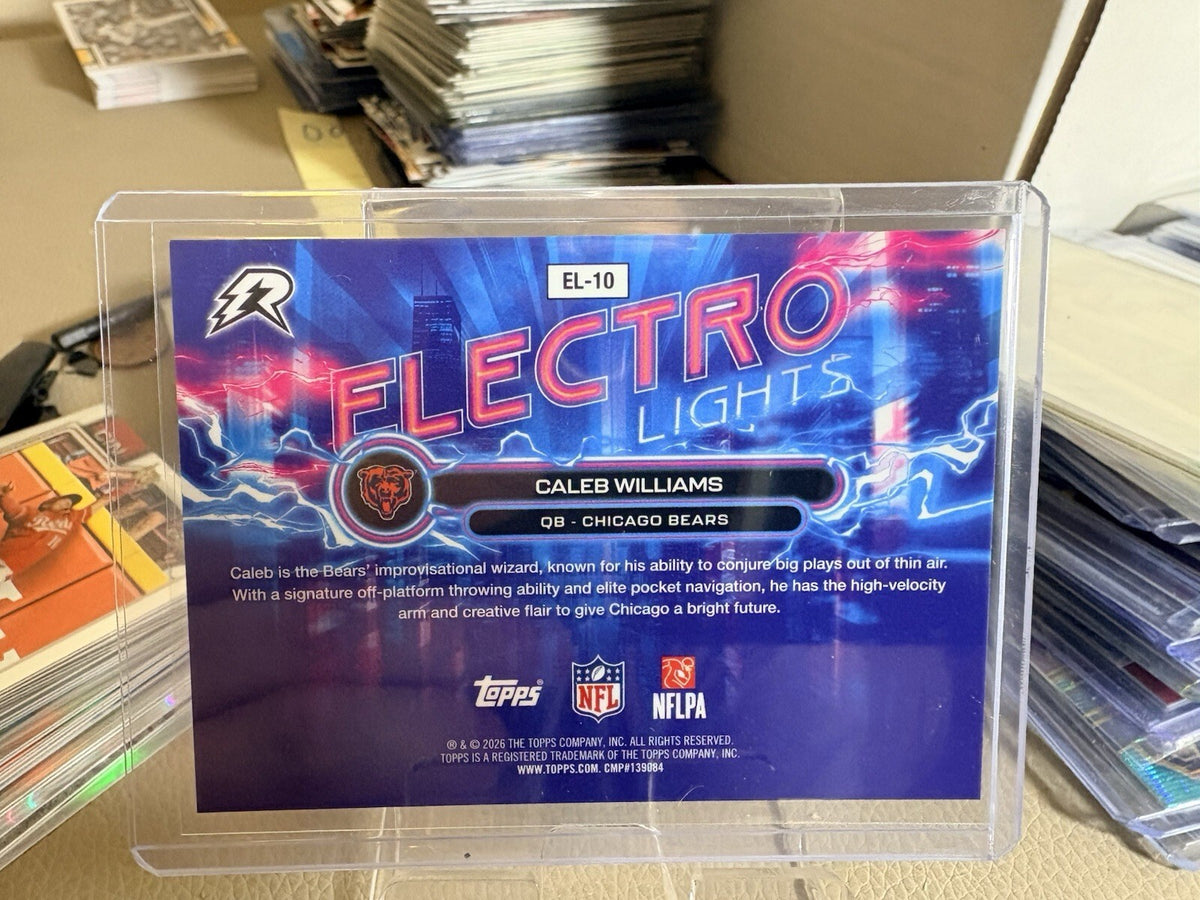 Topps Composite Electro Lights Caleb Williams Case Hit Bears Insert Mint
