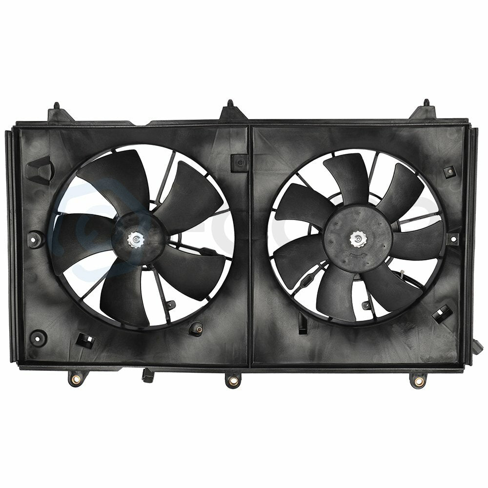 Radiator Condenser Cooling Fan Assembly For 2003 2004 2005-2007 Honda Accord