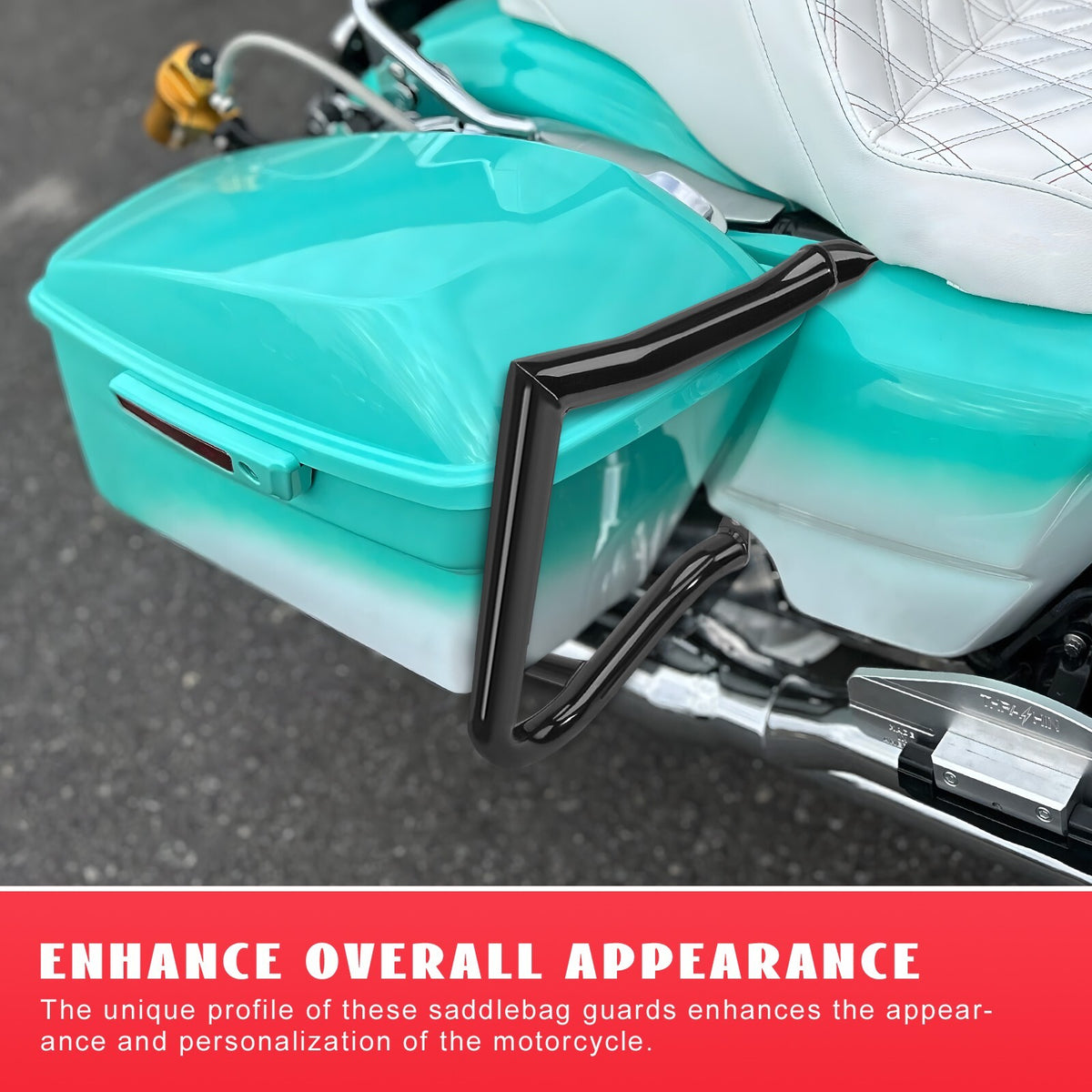 Saddlebag Guard Crash Bar for Harley Touring Street Glide Road Glide 2009-2026