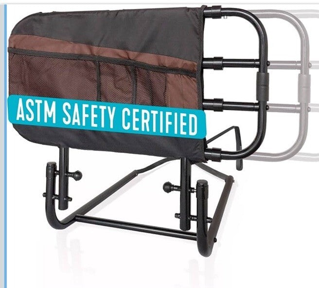 Stander EZ Adjust Bed Rail, Adjustable Senior Bedrail and Safety Assist Railing