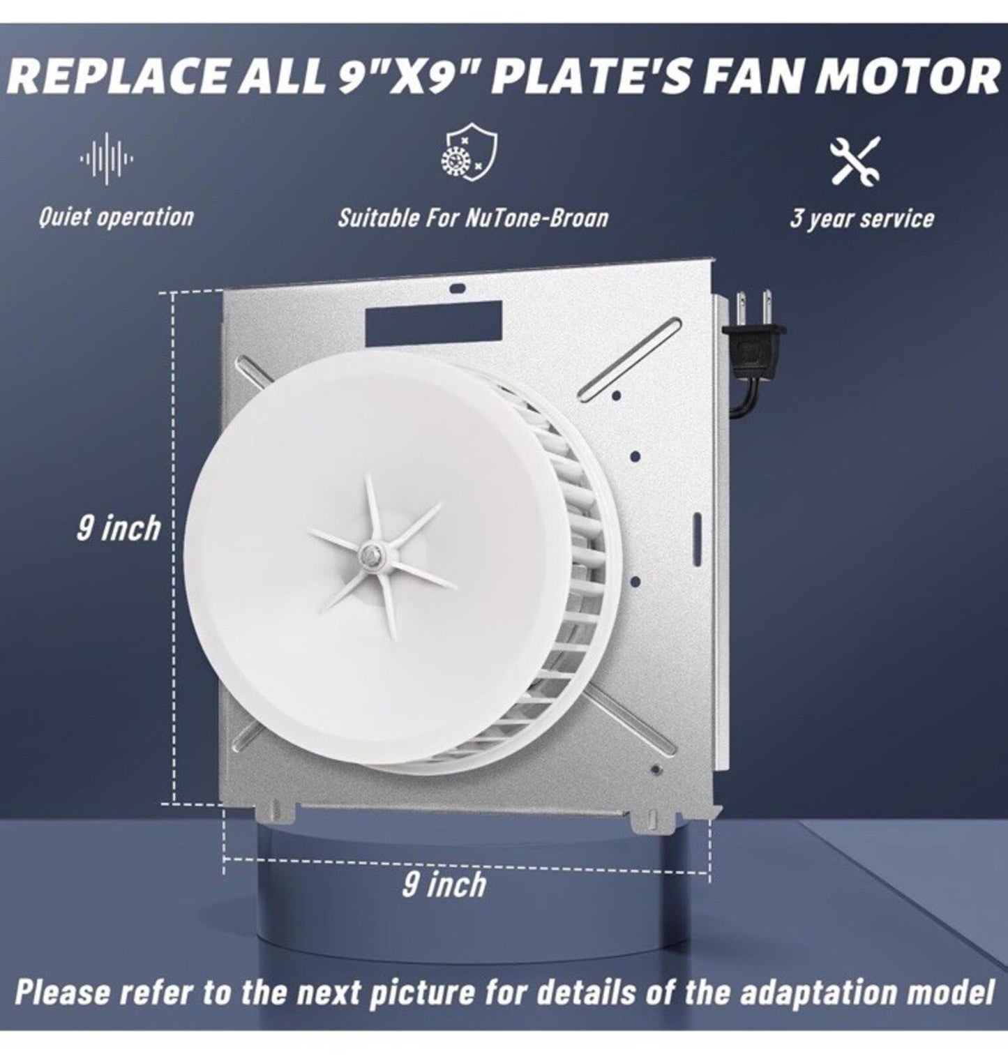 Upgrade 8664RP 8663RP for Nutone 8664RP/8663RP B Unit Bathroom Fan Motor - Fit f