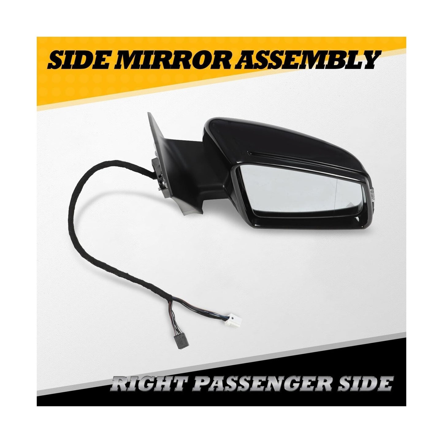 Right Passenger Side Mirror Assembly Compatible with CLA250 CLA45 AMG 2014-20...