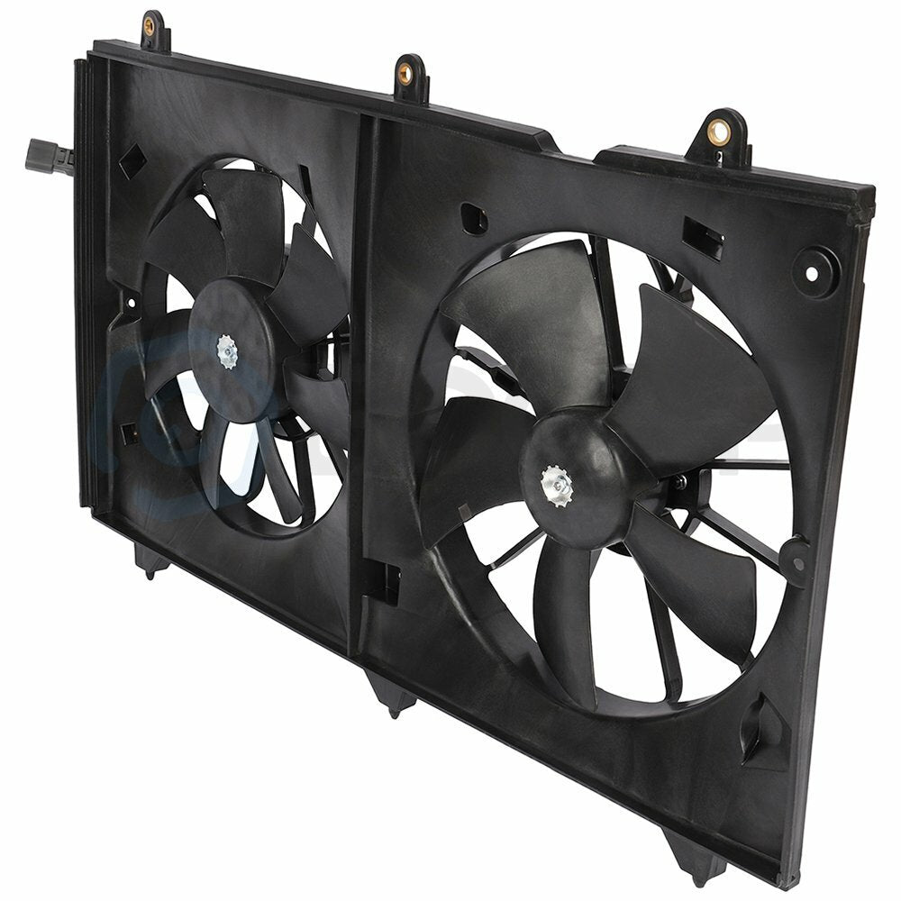 Radiator Condenser Cooling Fan Assembly For 2003 2004 2005-2007 Honda Accord