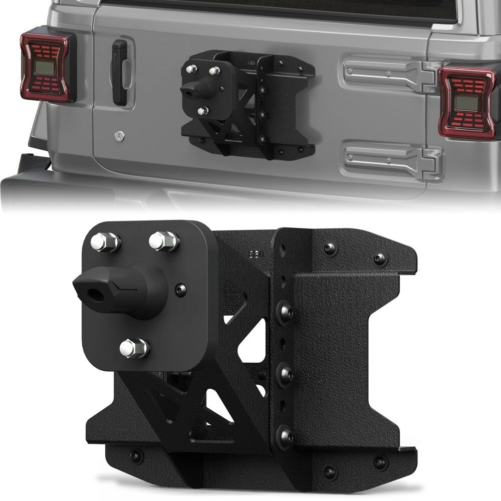 Adjustable Spare tire carrier Mount to 44in tire for 2019-2026 Jeep Wrangler JL