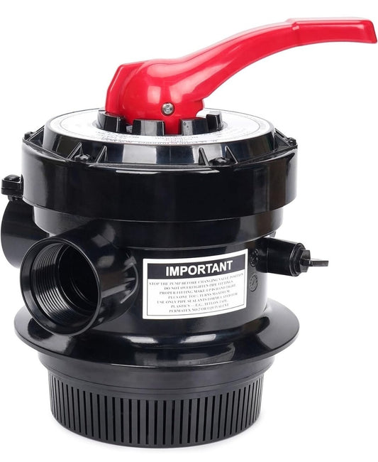 4-Way Multiport Pool Valve Replacement for Sand Filter Systems, Multiport Valve