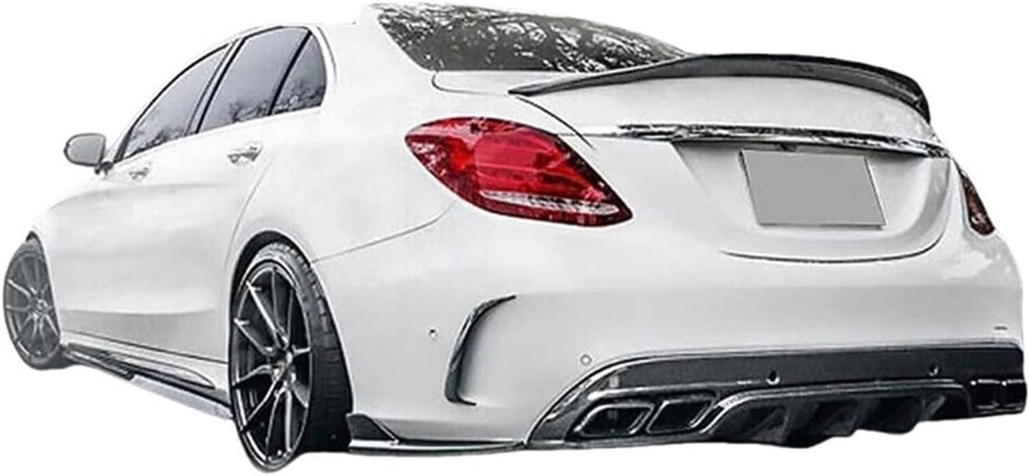 Carbon Rear Trunk Spoiler Wing Fit For Benz W205 C180 C200 C300 C43 C63 2015-20