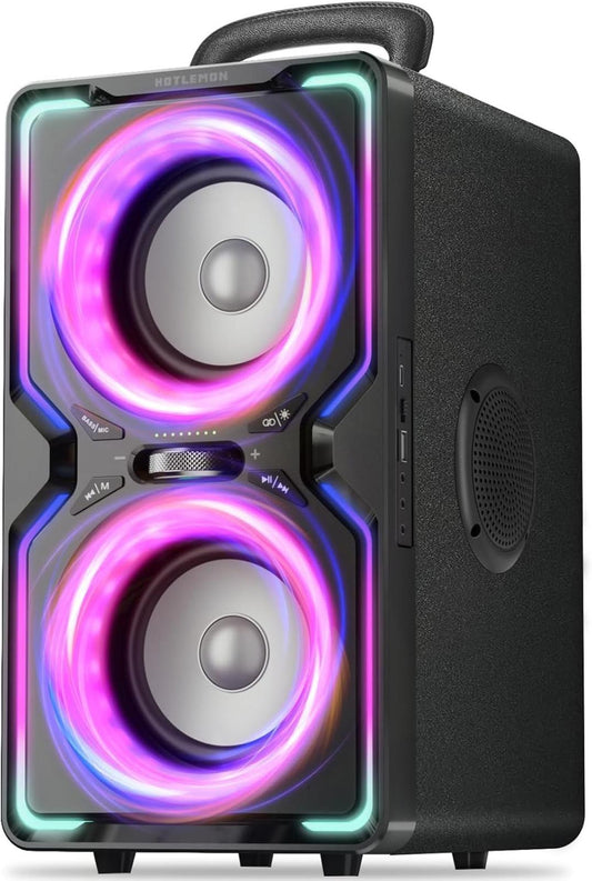 Hotlemon Large Bluetooth Speaker: 240W Peak Powerful Loud Sound with Deep Bass