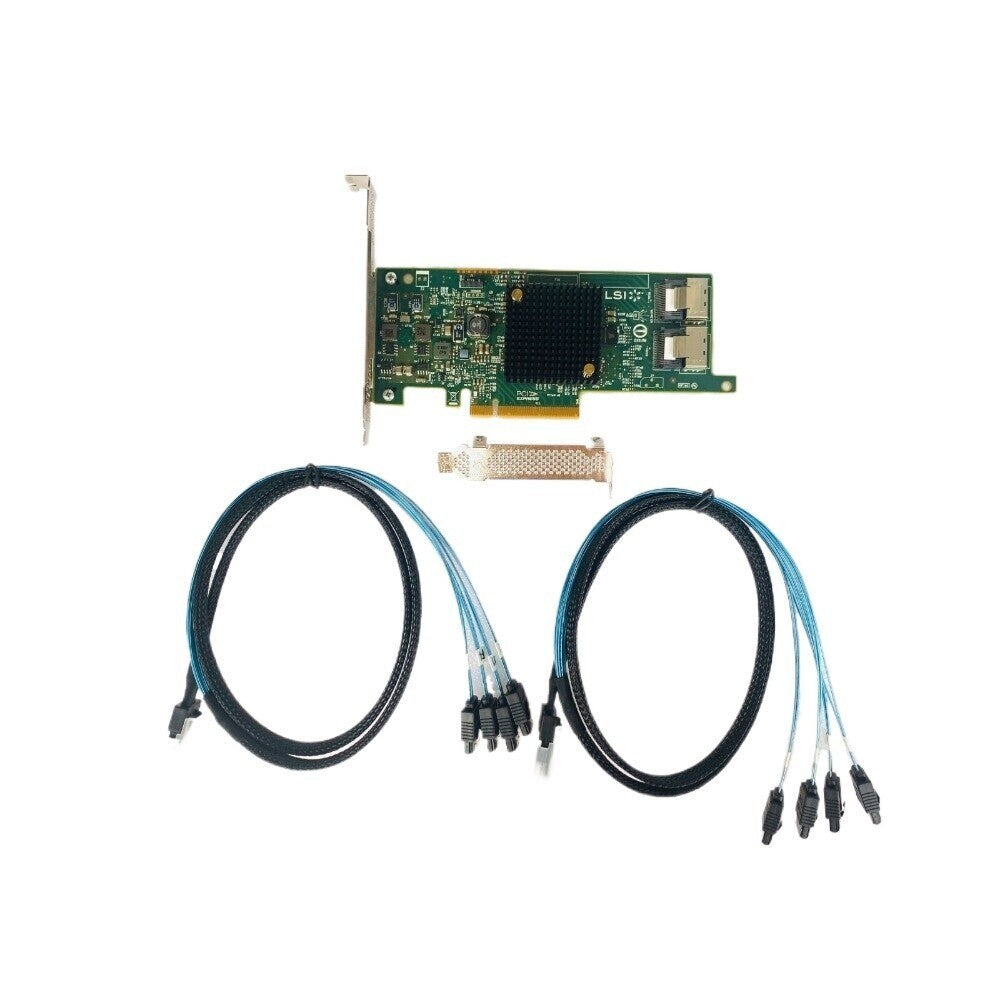 LSI 9207-8i 6Gbs SAS HBA IT Mode For ZFS FreeNAS unRAID 2*SFF-8087 TO 4*SATA US