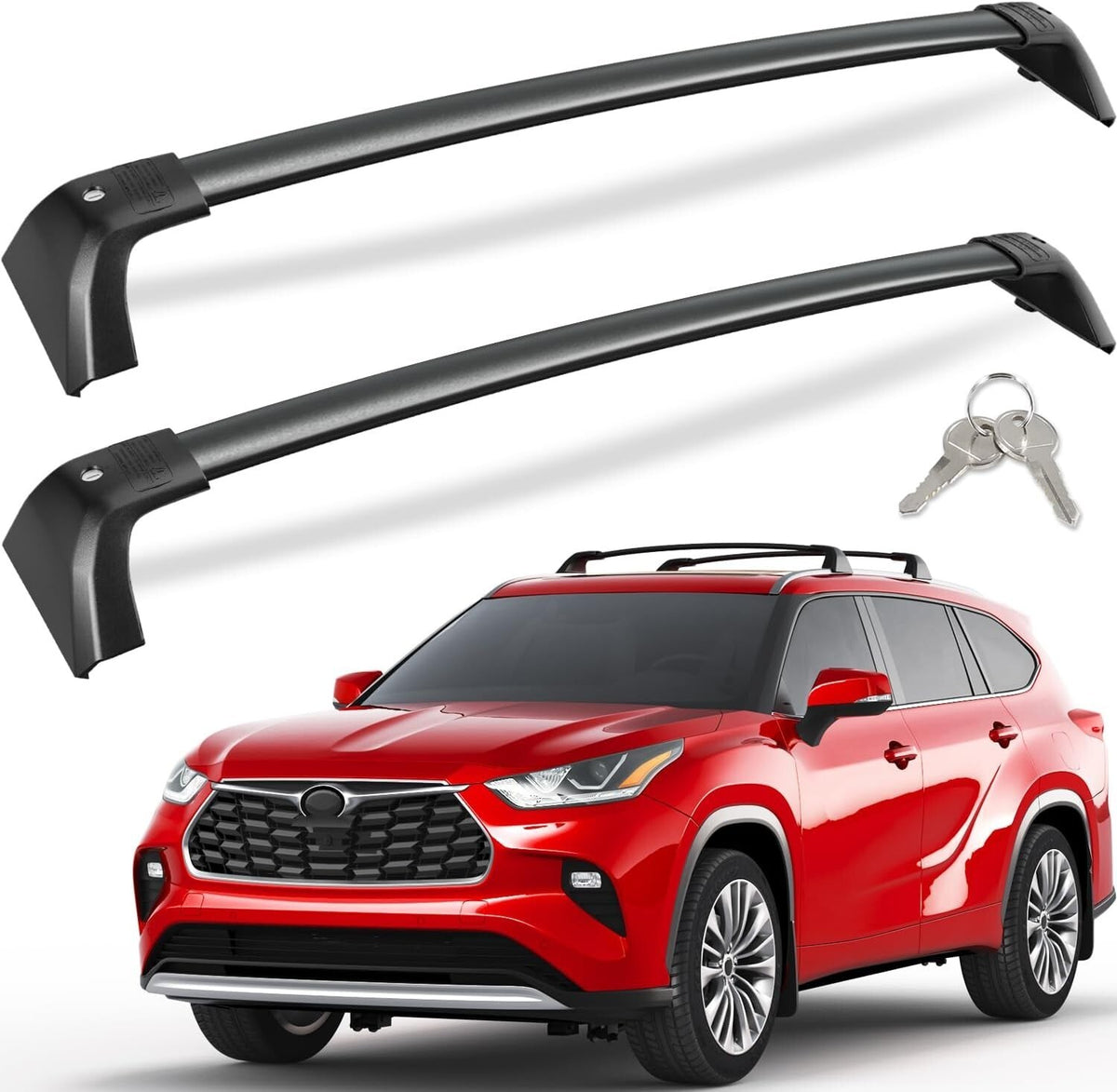 260lbs Cross Bars Roof Rack for Toyota Highlander 2020-2026 | XLE Limited Platin