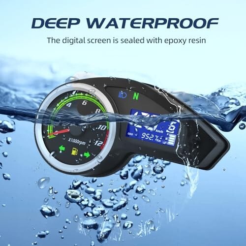 Motorcycle Speedometer Gauge Digital Speedometer for Motorcycle LCD Gauge