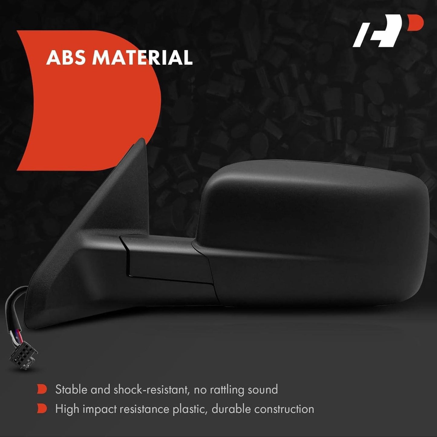 A-Premium Driver Side Power Door Mirror - Compatible with Ram 1500 2014-2018