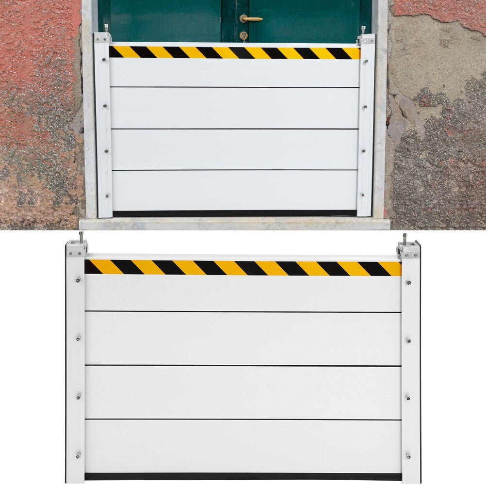 Flood Barrier for Home Aluminum Alloy Garage Door Water Barrier H31.5in W3.5FT