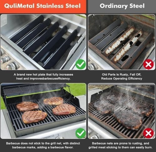 Grill Grates Burner Tubes Flavorizer Bars Heat Deflectors for Weber Genesis 300
