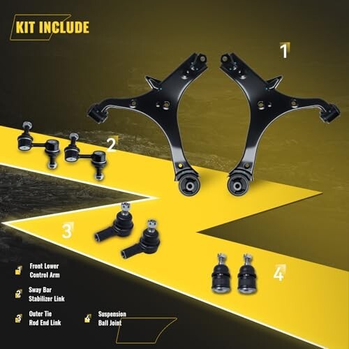 8Pcs Suspension Kit Fit For 2003-2011 Ho-nda Element (07 8Pcs (03-11 Element)
