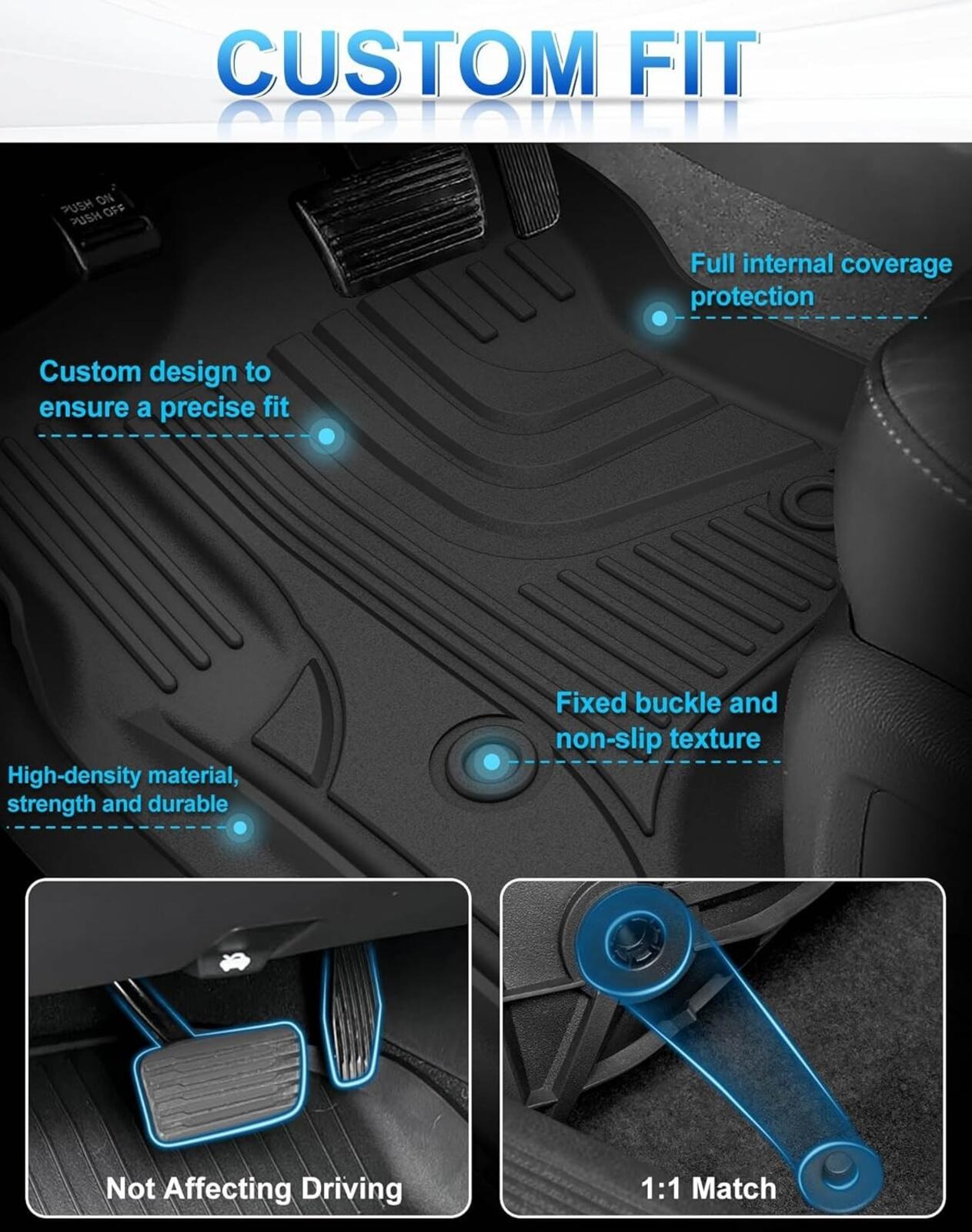 Floor Mats & Cargo Liner & Backrest Mats 7-Seat for 2019-2024 2025 BMW X7