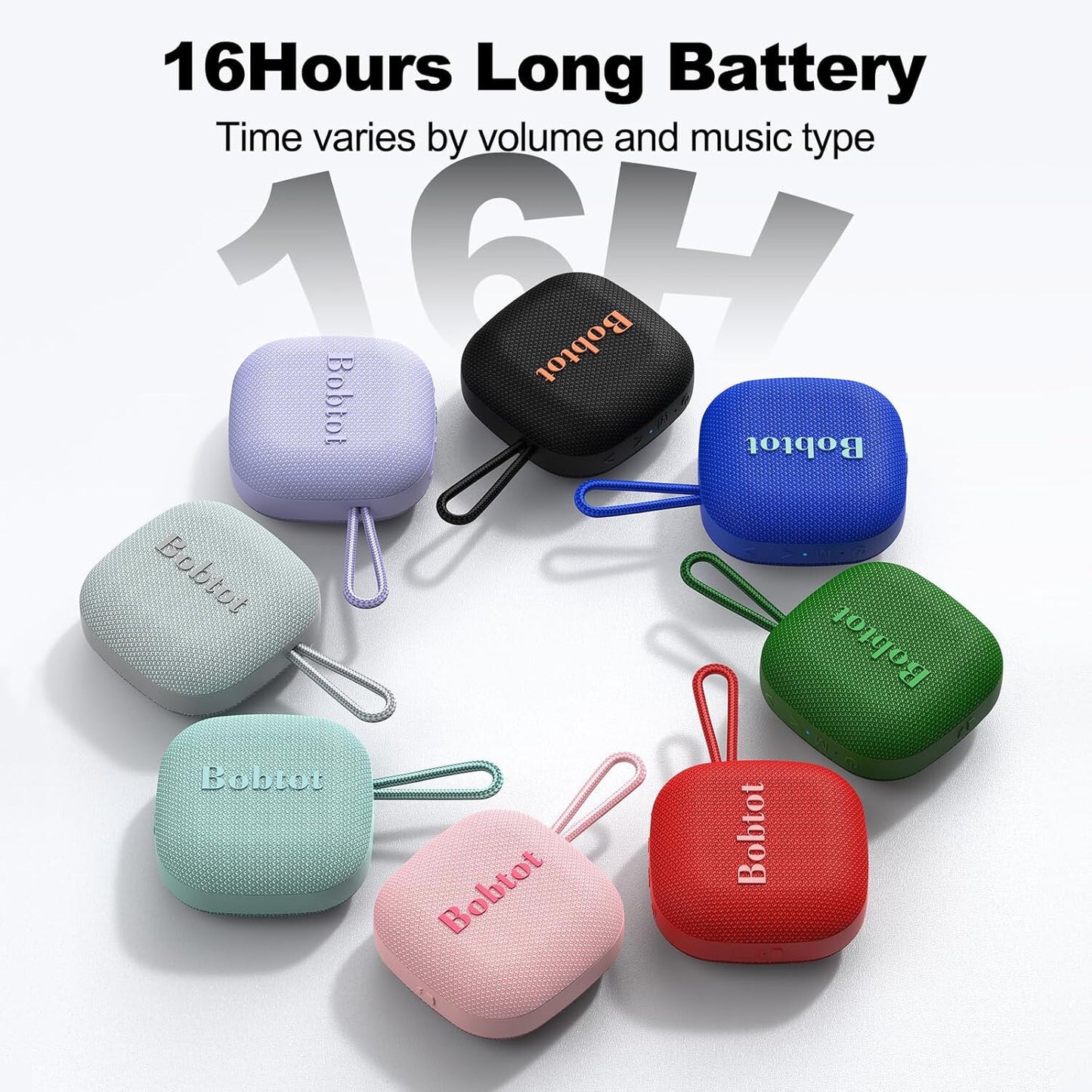 Portable Bluetooth Speakers, Wireless IPX7 Waterproof Mini Speaker with 16H Play