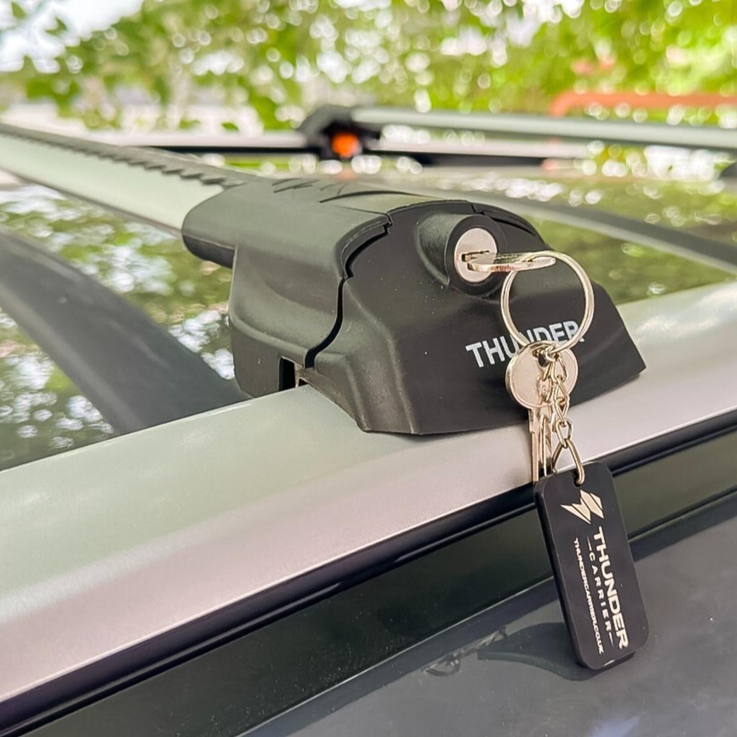 Roof Racks Cross Bars for Hyundai Santa Fe 2024-26 Aluminum Black-Gray lockable