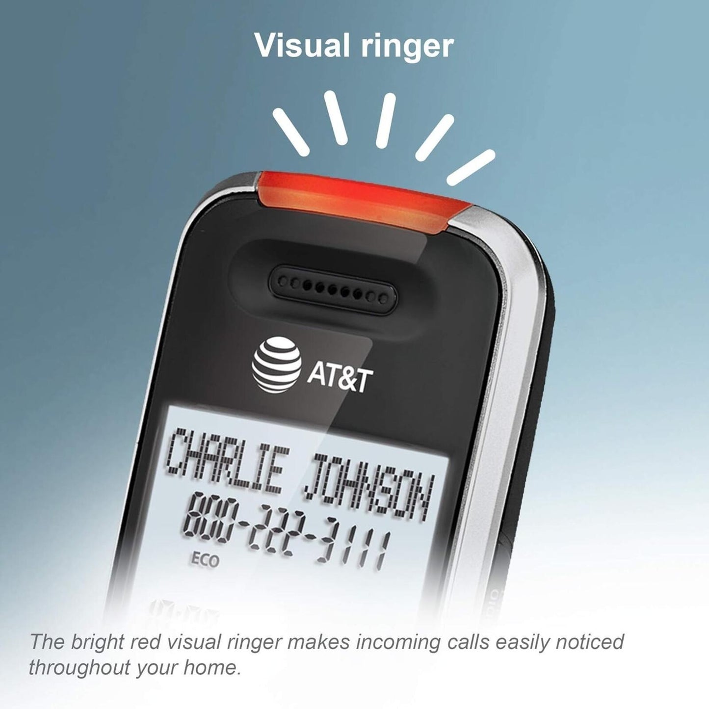 AT&T BL102 DECT 6.0 Cordless Phone for Home with Answering Machine