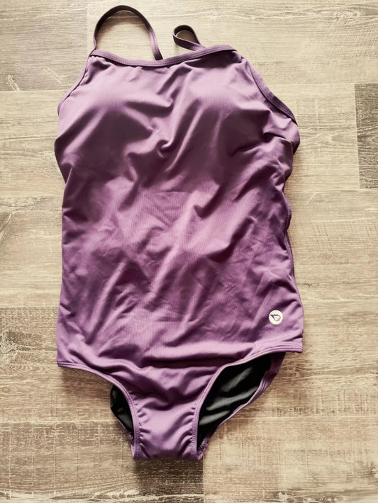 BALEAF Women's Athletic Training Adjustable Strap Swimsuit Size 38 Purple