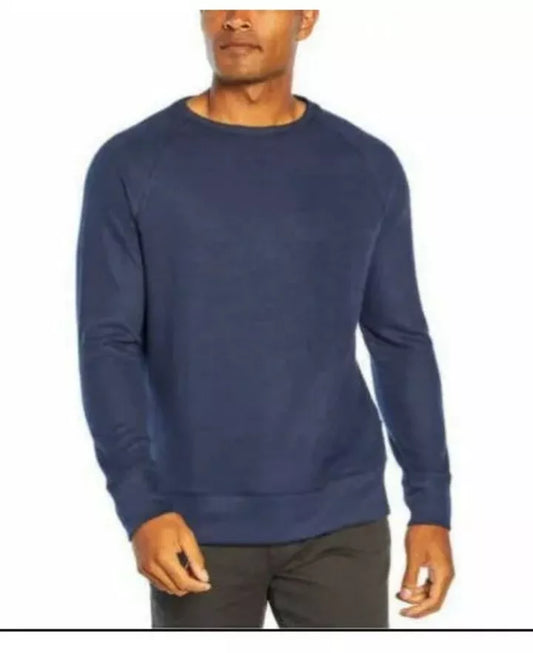 Banana Republic Men’s Waffle Crew Sweater, Blue Navy Mid-weight Size Small