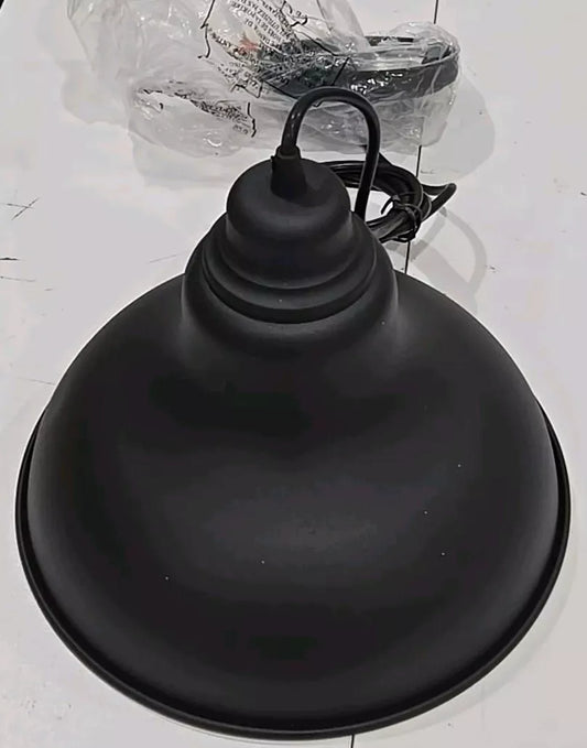 Black Industrial Pendant Lights Vintage Farmhouse Metal Hanging Ceiling Light...