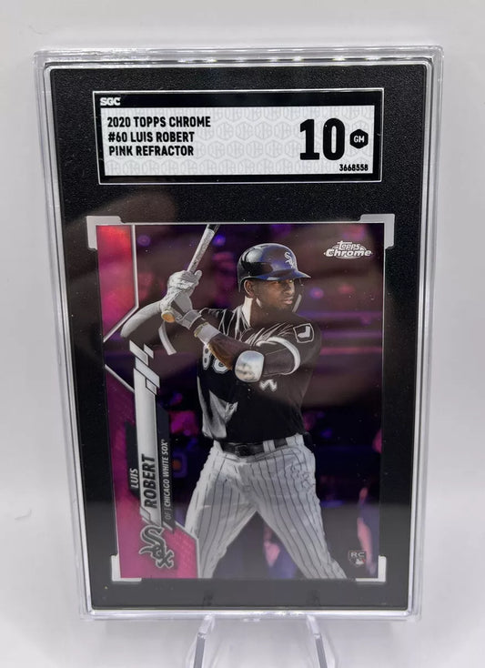2020 Topps Chrome Pink Refractor #60 Luis Robert White Sox RC Rookie SGC 10 💎🚨