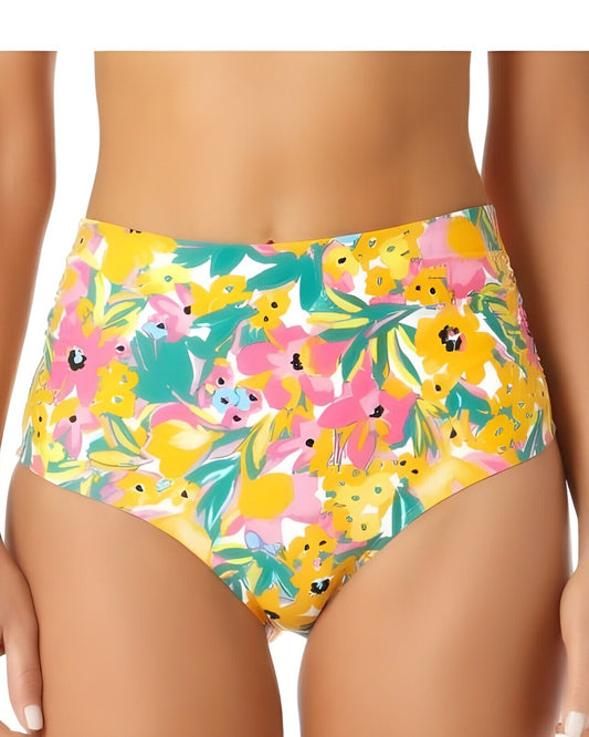 Anne Cole Limited Edition Ladies Convertible High Waist Shirred Swim Bottom XL