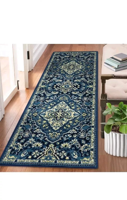 2x8 Long Hallway Runner Rug Area Rug Oriental Traditional Area Rug Non-Shedding