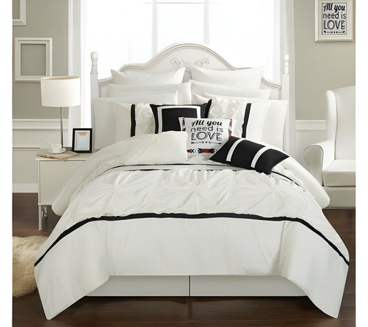 Chic Home CS2754-AN Ashville 16 Comforter Set, King, Silver
