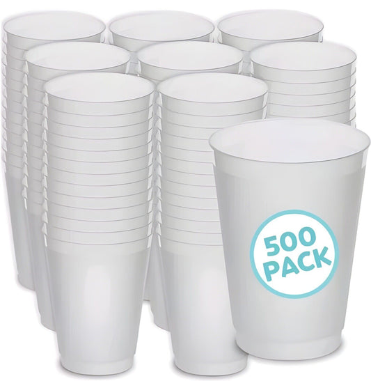 Frost-Flex Plastic Drinking Cup, 13.9-Ounce, Frosted (500-Count)