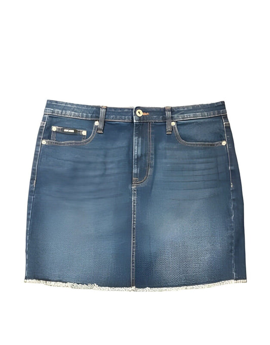 DKNY Jeans Women's 17 inch Mid Rise Denim Skirt Size  Nomad