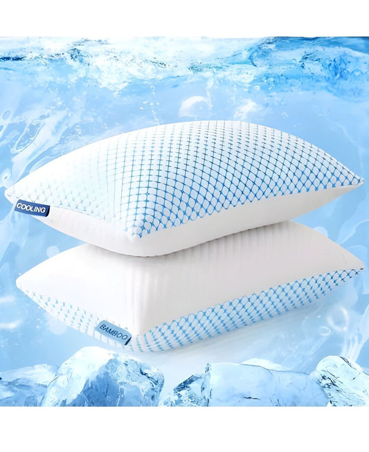 EASELAND Firm Pillow Shredded Memory Foam(Adjustable Loft), Cooling Breathable f