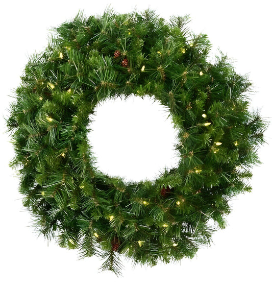 Vickerman 42" Cheyenne Pine Wreath w/ 100 Dura-Lit Lights A801043