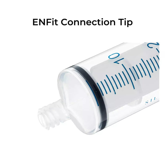 35cc ENFIT Tip Syringe Silicone O ring Reusable Smooth Glide Plunger
